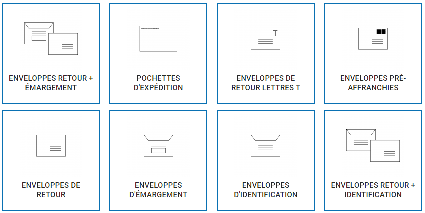 matériel vote par correspondance